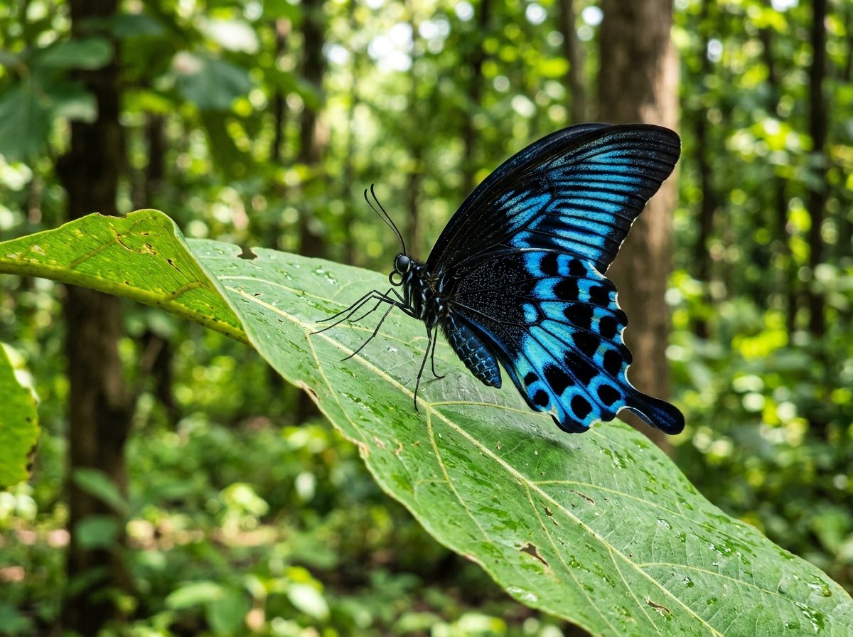 Nature - Blue Mormon Butterfly